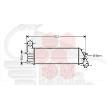 ECHANGEUR 2.0/2.2 HDI BOÎTE MÉCA 376 X 134 X 64 pour CITROEN C8
