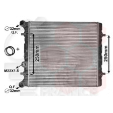 RADIATEUR 1.4/1.6 8V 430 X 415 X 23 pour SEAT TOLEDO