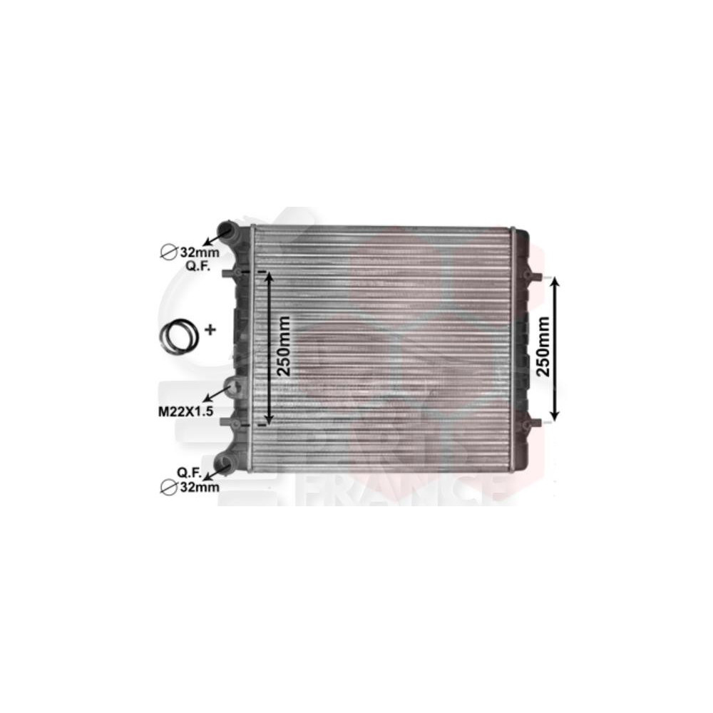 RADIATEUR 1.4/1.6 8V 430 X 415 X 23 pour SEAT TOLEDO