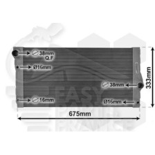 RADIATEUR 640 I 600 X 326 X 32 pour BMW S6