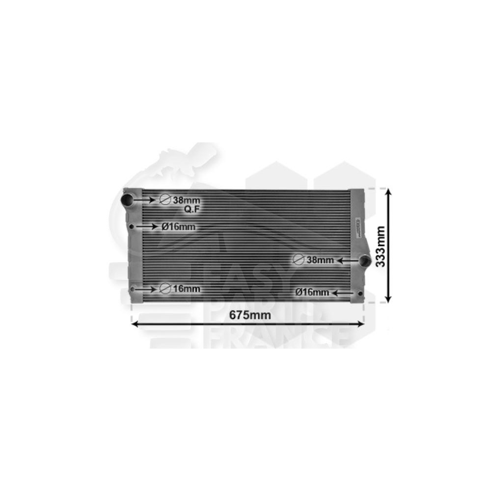 RADIATEUR 740 I BOÎTE AUTO 600 X 326 X 32 pour BMW S7