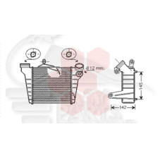 ECHANGEUR 1.9 TDI MOTEUR: ASZ - 183 X 189 X 64 pour SEAT IBIZA