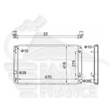 RADIATEUR 2.4 BOÎTE AUTO AVEC OU SANS CLIM pour TOYOTA RAV 4