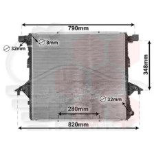 RADIATEUR 2.0 TSI - 2.0 TDI/BITDI 616 X 583 X 25 