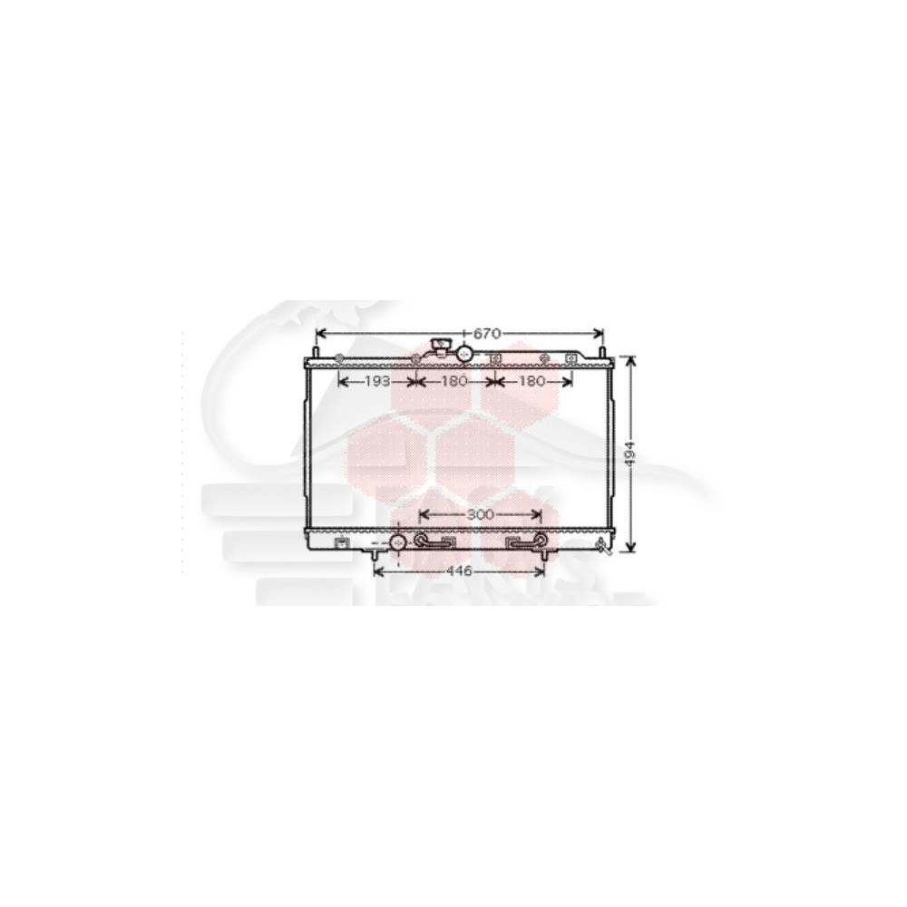 RADIATEUR 2.0 16 V BOÎTE AUTO AVEC OU SANS CLIM pour MITSUBISHI OUTLANDER