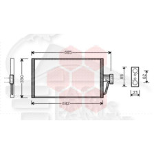 CONDENSEUR 520/525/530 D 590 X 324 X 16 