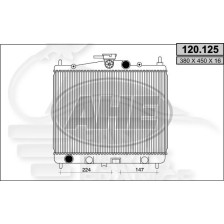 RADIATEUR ESSENCE 1.6 V BOÎTE MÉCA AVEC OU SANS CLIM (JAPON) pour NISSAN MICRA
