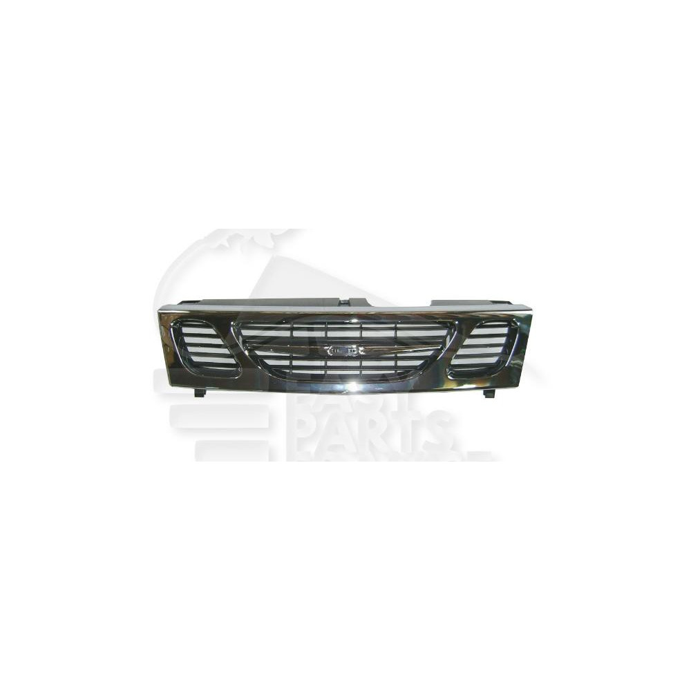 GRILLE DE CALANDRE NOIRE - CHROMEE pour SAAB 9-3