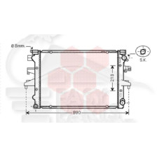 RADIATEUR 2.5 TDI 710 X 468 X 32 pour VOLKSWAGEN TRANSPORTER