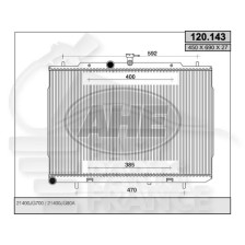 RADIATEUR 2.0 DCIPF BOITE AUTO/MÉCA AVEC OU SANS CLIM pour NISSAN X TRAIL