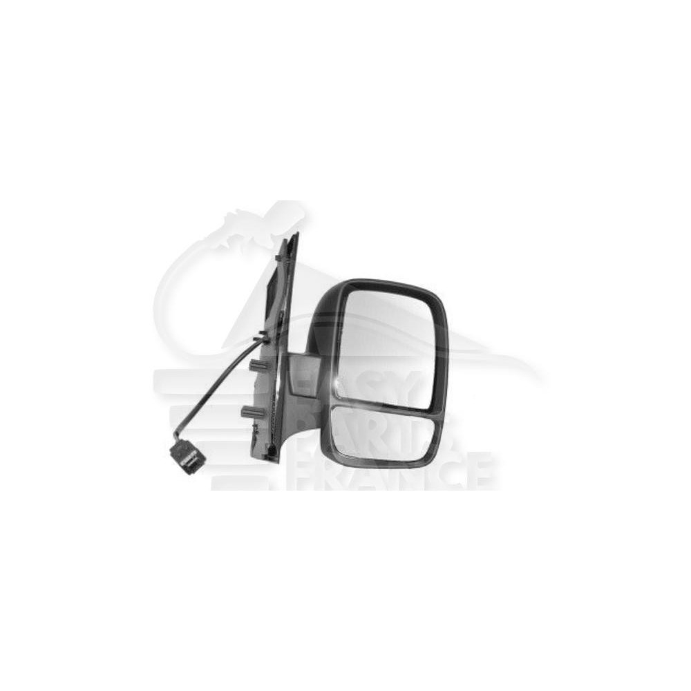 RÉTROVISEUR DROIT ÉLECTRIQUE CHAUFFANT AVEC SONDE DOUBLE GLACE NOIR pour CITROEN JUMPY
