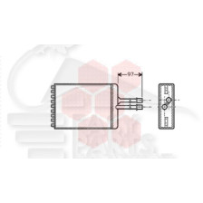 RADIA DE CHAUF TT TYPES 205 X 182 X 42 