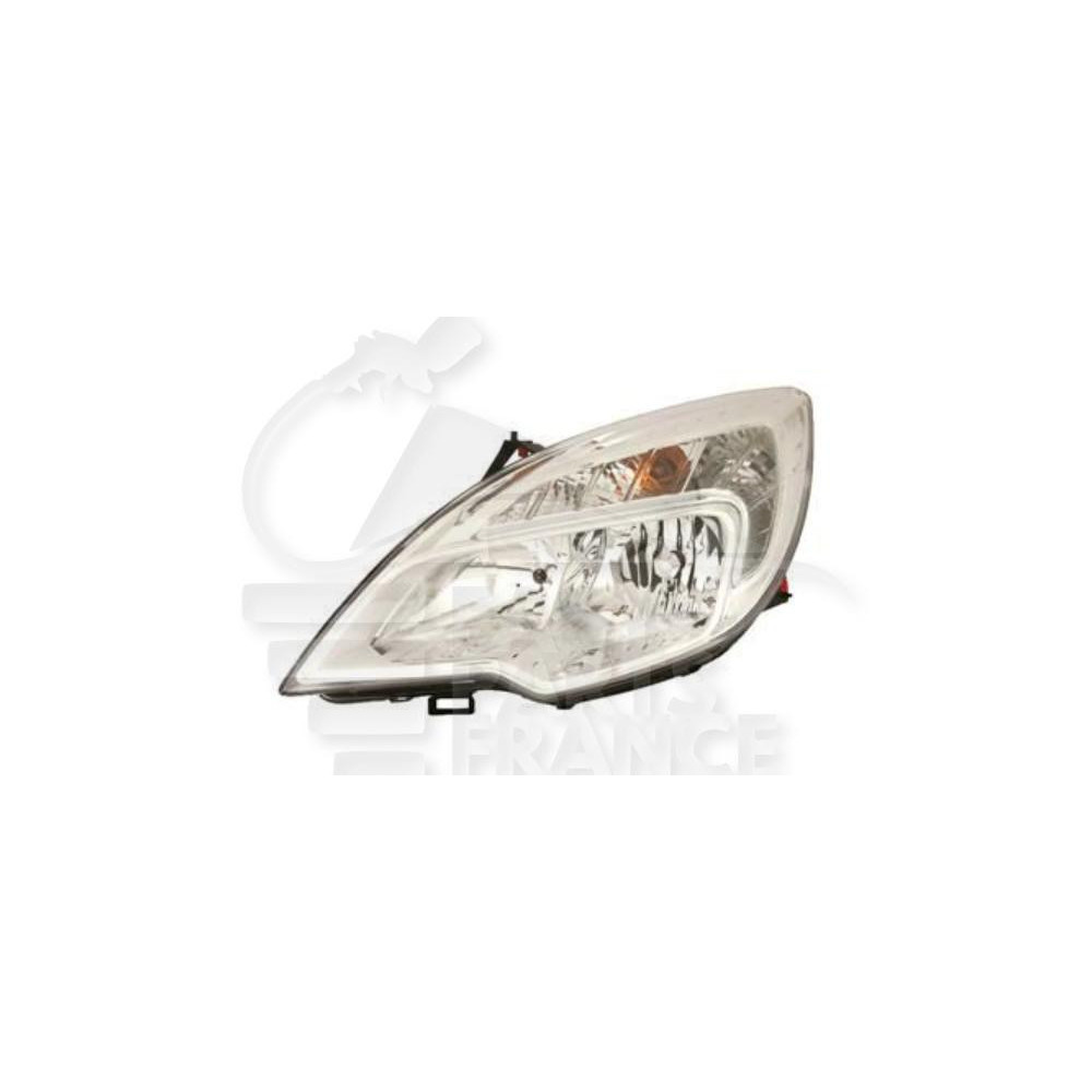 PHARE OPTIQUE GAUCHE H1+H7 ÉLECTRIQUE AVEC MOTEUR FOND CHROME pour OPEL MERIVA