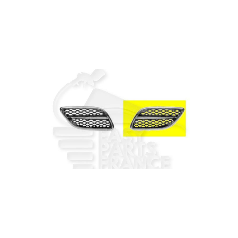 GRILLE DE CAPOT AVANT-GAUCHE CHROMEE/NOIRE pour NISSAN PRIMERA