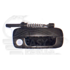POIGNÉE PORTE EXTÉRIEUR AVANT-GAUCHE NOIRE AVEC TROU BARILLET pour PEUGEOT 406