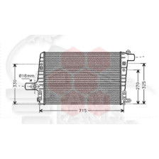 ECHANGEUR 2.5 TDI 110 CV - 660 X 412 X 25 pour AUDI A6