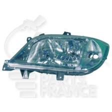 PHARE OPTIQUE GAUCHE H7+H3 ÉLECTRIQUE SANS MOTEUR pour MERCEDES SPRINTER