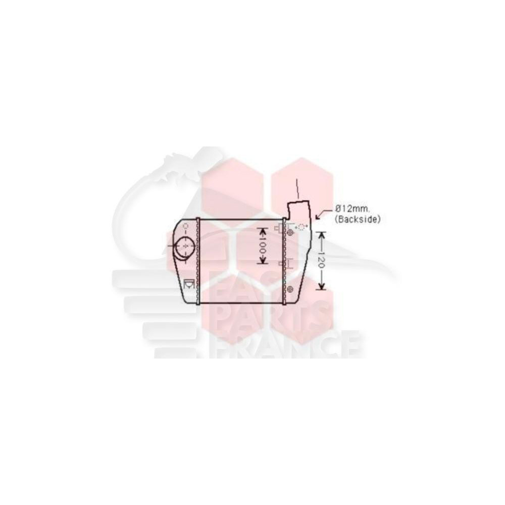 ECHANGEUR 2.0 TFSI - 2.0 TDI - 200 X 203 X 62 pour AUDI A6