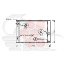 RADIATEUR ESSENCE BA/BM 632 X 483 X 32 