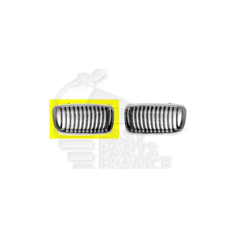 CALANDRE DROIT NOIRE/CHROMEE pour BMW S7 E38