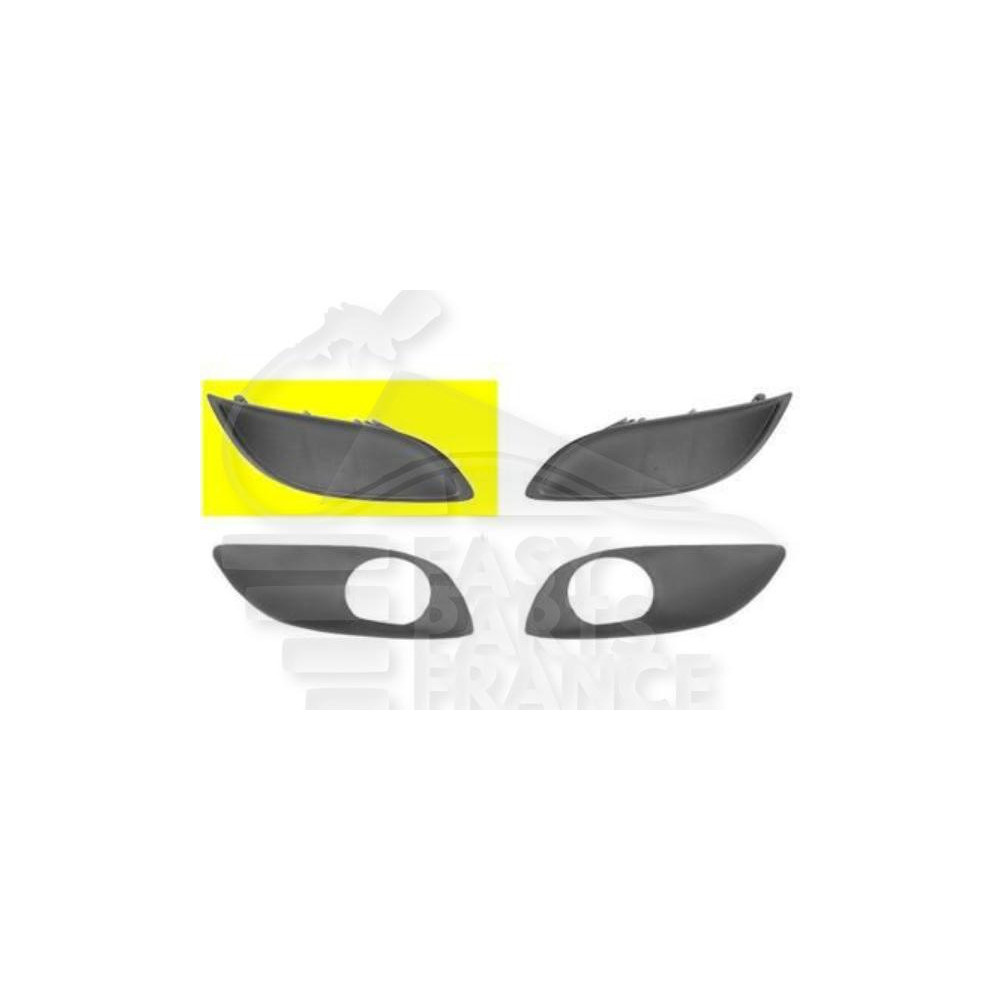 GRILLE PARE-CHOC AVANT-DROIT NOIRE pour TOYOTA YARIS