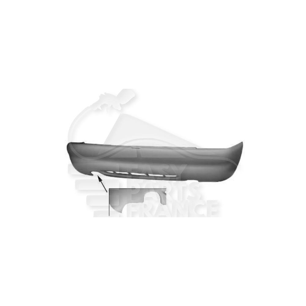 PARE-CHOC ARRIÈRE A PEINDRE SAUF MODÈLE TD/16V pour FORD ESCORT