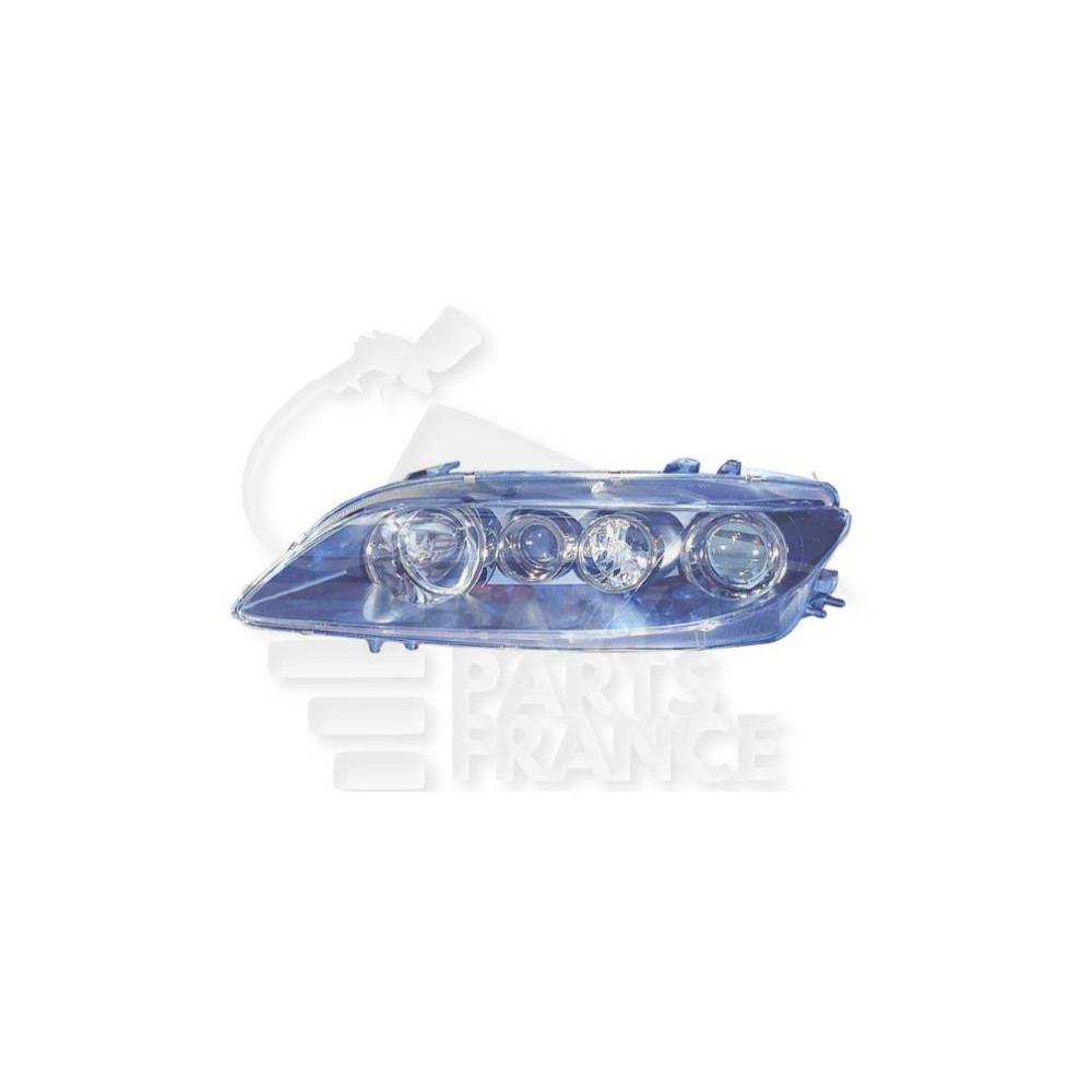 PHARE OPTIQUE GAUCHE H1+H1 ÉLECTRIQUE AVEC MOTEUR FOND NOIR pour MAZDA MAZDA 6