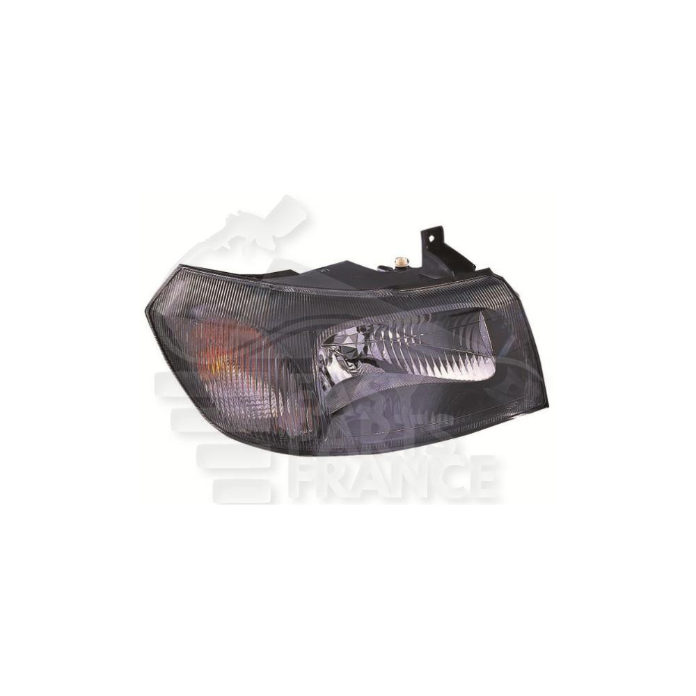 PHARE OPTIQUE DROIT H4 ÉLECTRIQUE SANS MOTEUR FOND NOIR pour FORD TRANSIT