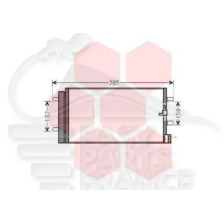 CONDENSEUR AVEC BOUTEILLE TOUS TYPES - 640 X 340 X 16 pour AUDI A5