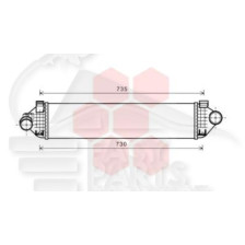 ECHANGEUR 1.6 ECOBOOST 657 X 157 X 40 pour FORD MONDEO