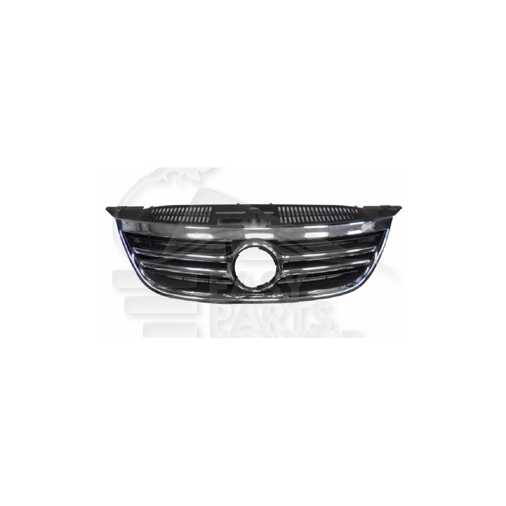 GRILLE DE CALANDRE NOIRE - CHROMEE pour VOLKSWAGEN TIGUAN