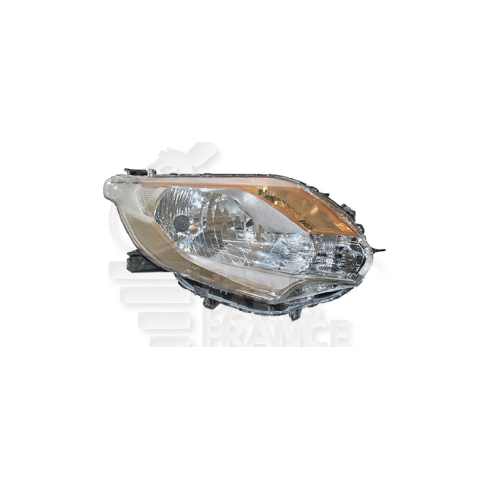 PHARE OPTIQUE DROIT H4 MANUEL FOND CHROME pour MITSUBISHI L200