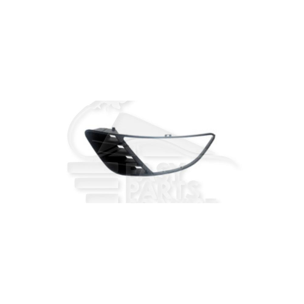 GRILLE DE PARE-CHOC AVANT-GAUCHE AVEC EMPLACEMENT ANTI-BROUILLARD NOIRE pour FORD FIESTA