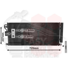 CONDENSEUR 1.7 CDTI 690 X 310 X 17 pour OPEL MOKKA