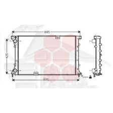 RADIATEUR 2.5 DTI SANS CLIM 781 X 470 X 18 pour OPEL VIVARO