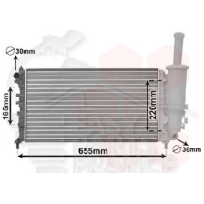 RADIATEUR 1.2 8V/16V MODÈLE VALEO 580 X 317 X 18 pour FIAT PUNTO 3 PORTES