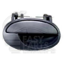 POIGNÉE PORTE EXTÉRIEUR ARRIÈRE-GAUCHE NOIRE pour OPEL MERIVA