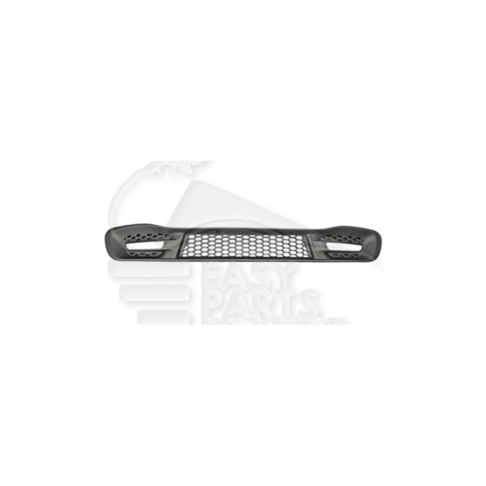 GRILLE DE PARE-CHOC AVANT CENTRALE NOIRE AVEC EMPLACEMENT FEU DE JOUR pour SMART SMART