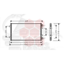CONDENSEUR 1.2 8V/16V M/VALEO 570 X 318 X 16 