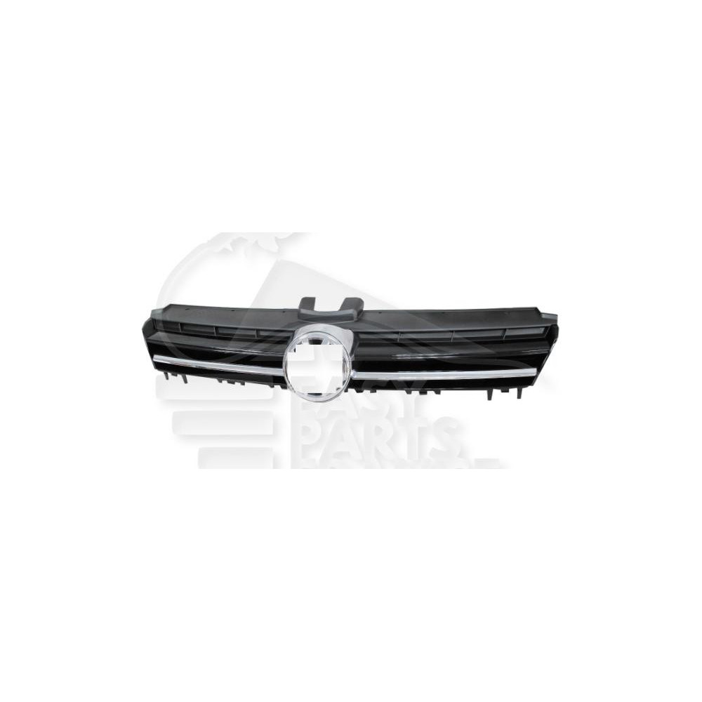 GRILLE DE CALANDRE NOIRE AVEC MOULURE CHROMEE MODÈLE HIGHT LINE pour VOLKSWAGEN GOLF
