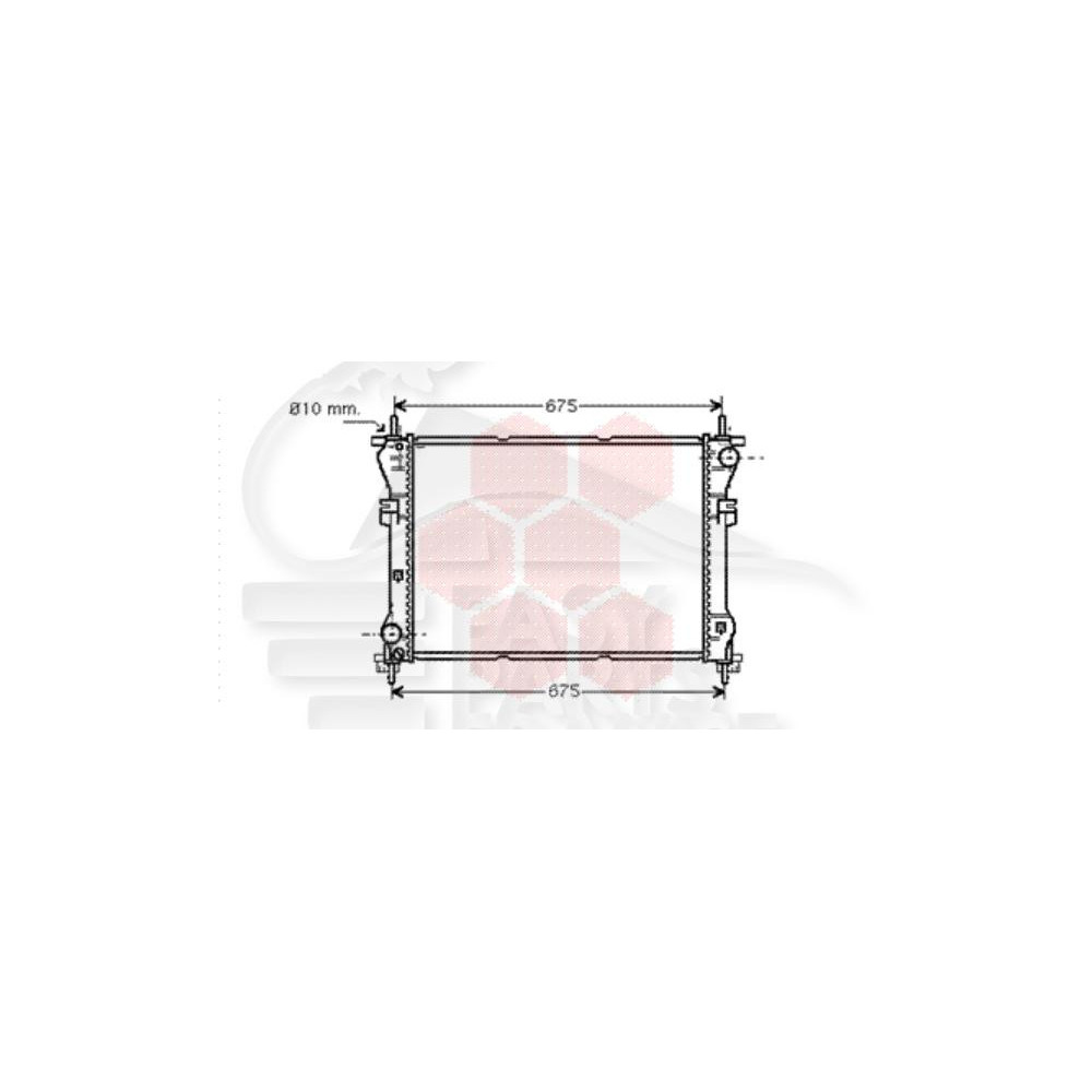 RADIATEUR 2.4TD/TDDI 620 X 400 X 26 pour FORD TRANSIT