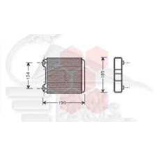 RADIATEUR DE CHAUFFAGE TOUS TYPES 138 X 178 X 32 pour AUDI A8