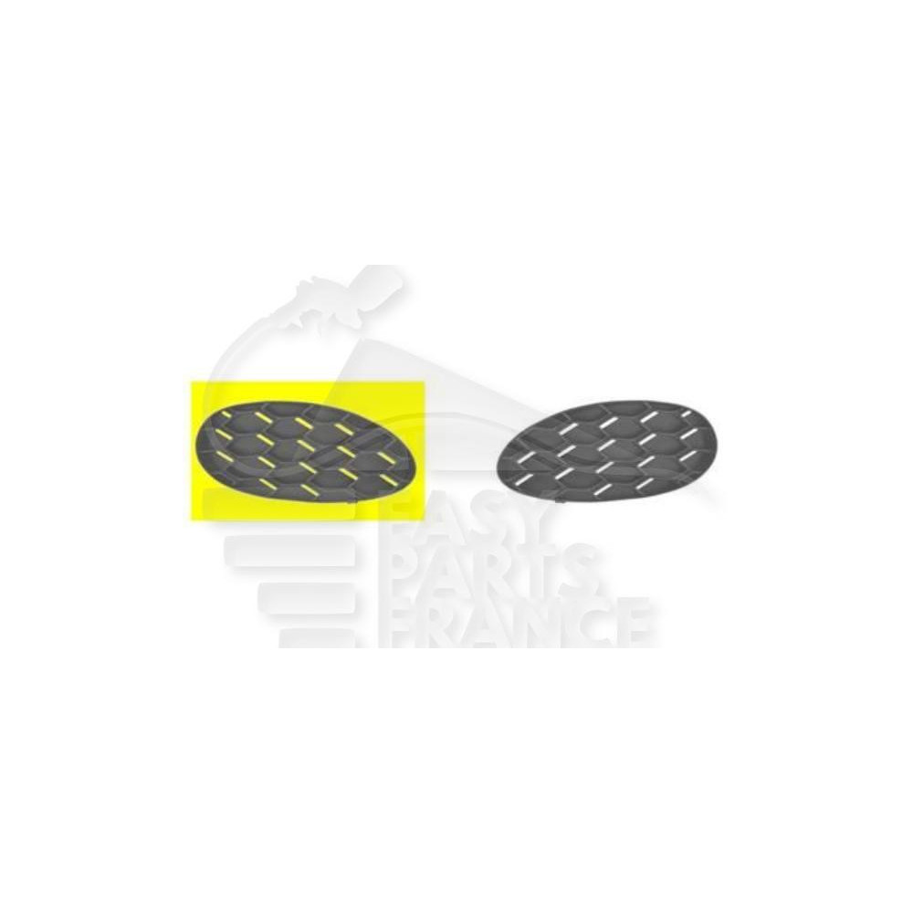 CACHE ANTI-BROUILLARD AVANT-DROIT NOIRE pour TOYOTA AYGO