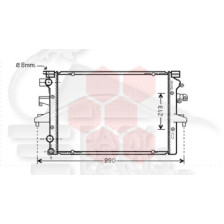 RADIATEUR 3.2 ESSENCE 710 X 468 X 40 pour VOLKSWAGEN TRANSPORTER