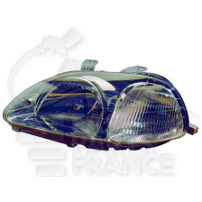 PHARE OPTIQUE GAUCHE H4 MANUEL MODÈLE STANLEY pour HONDA CIVIC
