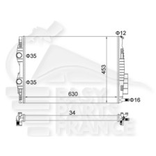 RADIATEUR 2.0 CDI AVEC OU SANS CLIM pour RENAULT MEGANE CABRIO