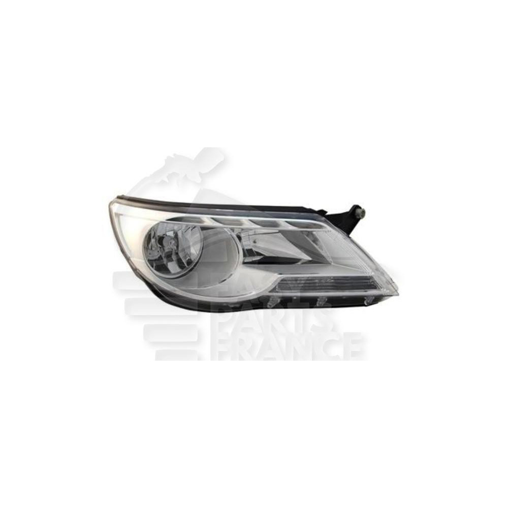 PHARE OPTIQUE DROIT H7+H7 ÉLECTRIQUE AVEC MOTEUR pour VOLKSWAGEN TIGUAN