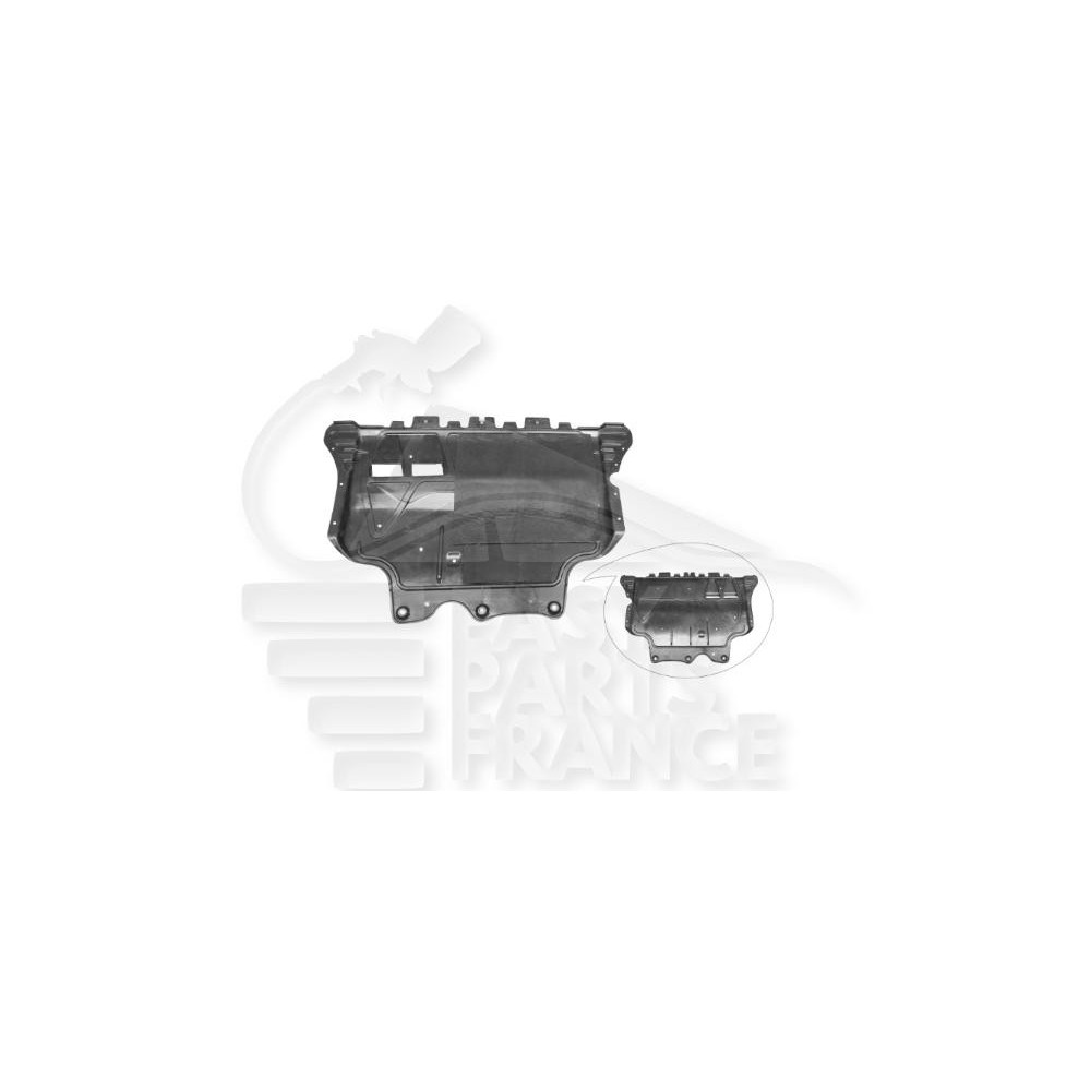 CACHE SOUS MOTEUR 1.6/2.0L DIESEL SANS ISOLATION pour VOLKSWAGEN PASSAT