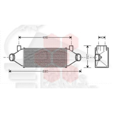 ECHANGEUR 2.4 TD/TDDI 398 X 127 X 73 pour FORD TRANSIT