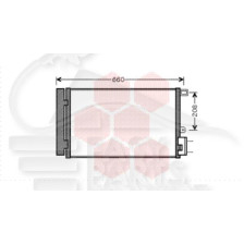 CONDENSEUR 1.4I 8V 570 X 347 X 12 pour FIAT LINEA